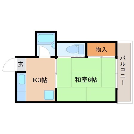 麗南ハイツの物件間取画像